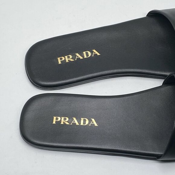 Prada Triangle Logo Slide Sandal size 39 - Picture 5 of 12